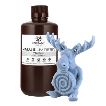 Filament PrimaCreator Value Tough UV Resin (ABS Like) - 1000 ml - Light Grey