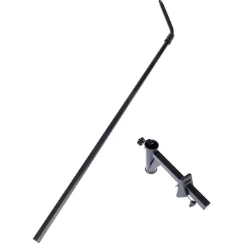 Výhodné balení: TIAKI zahnutá teleskopická tyč pro sítě pro kočky + svorka na zeď