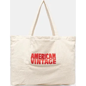 Kabelka Bavlněná kabelka American Vintage BOBY27A béžová 08X, vel. ONE SIZE