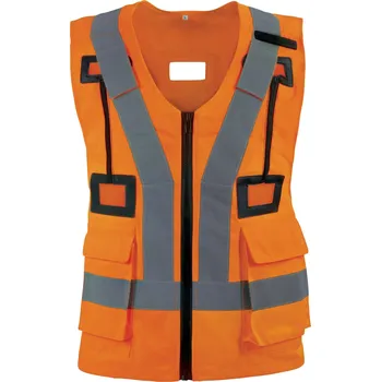reflexní vesta DELTA HARVESGI / Reflexní vesta do postroje - fluo oranžová Univerzální