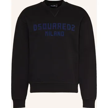 Pánská móda dsquared2 Pánská Mikina, černá / tmavě modrá, XXL