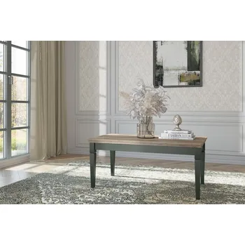 Konferenční stolek Konferenční stůl EVORA Dub Lefkas - zelená