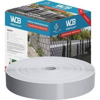 Příslušenství pro plot Krycí páska na plot ŠEDÁ PP Premium line RAL 7040 - 4.75cm x 50