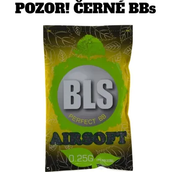 Airsoftová kulička BLS BLS airsoftové kuličky BIO 0,25g, 4000 BBs (sáček) - Černá