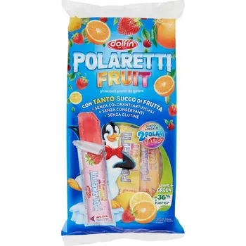 Zmrzlina Polaretti Fruit Tropical Italské Nanuky s Pravou Ovocnou šťávou bez Konzervantů 10x40ml