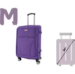 ORLACS 6004 Cestovní kufr M – více barev | 360° kolečka | Textilní materiál Barva: Fialová