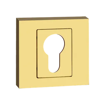 Dveřní kování Kuchinox ROZETA hranatá vložka zlatá