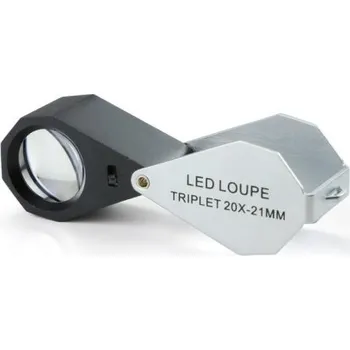 Lupa Skládací lupa 20x s LED osvětlením - EUROMEX Holland - PB.5033-LED