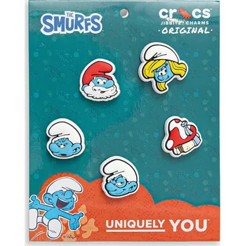 Chlapecká obuv Připínačky na dětské boty Crocs Smurfs 5-pack 10014521.Smurfs.5.Pack bílá 00X, vel. ONE SIZE
