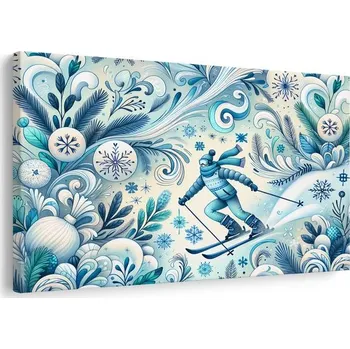 Obraz Dovido Obraz zimní lyžař na svahu