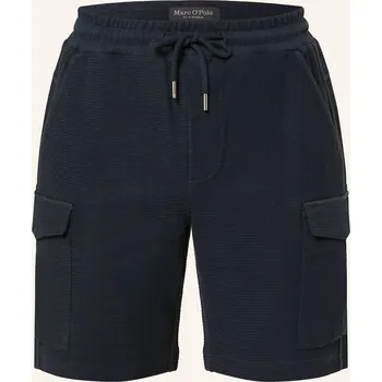 Pánské kraťasy Marc O'polo Pánské Šortky Z Mikinové Látky, tmavě modrá, 50