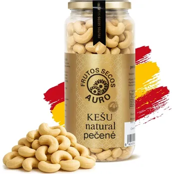 Auro Frutos Secos Kešu ořechy Natural pečené nesolené (400g)