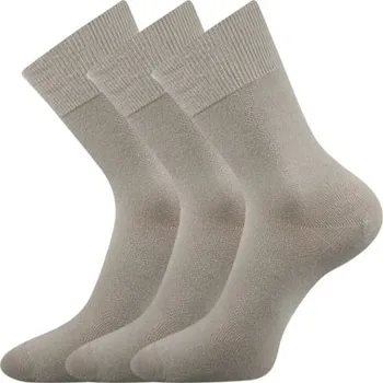 Pánské ponožky Společenské ponožky 3 kusy v balení Lonka Habin 100% bavlněné světle šedá Velikost: 43-45