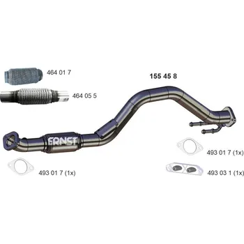 Výfukový systém Výfuková trubka ERNST 155458