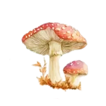 samolepka Samolepky - houby III (sada 5 ks)