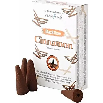 Vonná tyčinka Vonné kužely Stamford pro tekoucí dým Cinnamon 12 ks