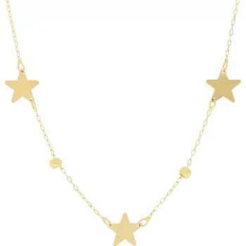 Náhrdelník Dámský náhrdelník se zlatými hvězdami