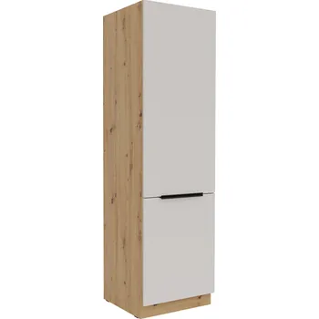 Kuchyňská linka Kuchyň Solea, vysoká skříň 60 DK-210 2F, kašmír/dub artisan