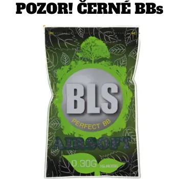 Airsoftová kulička BLS Kuličky BLS BIO 0,30g, 3300 BBs - Černé