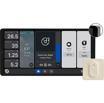 Centrální jednotka pro chytrou domácnost Shelly Wall Display X2 - dotykový nástěnný panel s relé (WiFi, Bluetooth), Bílý