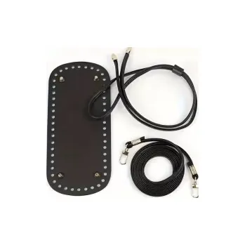 Koženkový set pro výrobu kabelky - černá