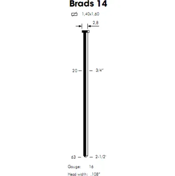 Hřebík Bredy OMER 14 / 55