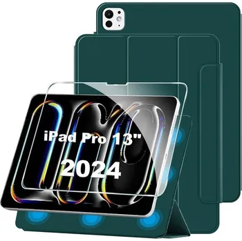 Pouzdro na tablet FDHYFGDY Pouzdro pro iPad Pro 13 palců 2024 (M4) magnetické ochranné pouzdro + 1 kus ochranného