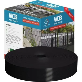 Příslušenství pro plot Krycí páska na plot ČERNÁ PP Premium line RAL 9005 - 4.75cm x 50