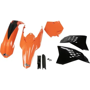Motodíl UFO kompletní sada plastů (FULL KIT) s kryty tlumičů KTM SX/SXF 07-10 barva (černá/oranžová) (KT506E999) (UFO kompletní sada plastů (FULL KIT) s kryty tlumičů KTM SX/SXF 07-10 barva (černá/oranžová) (KT506E999))