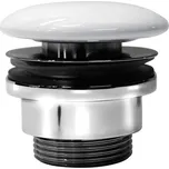 GSI umyvadlová výpust 5/4“, neuzavíratelná, keramická zátka, 5-65, bílá ExtraGlaze PVC11 GSI