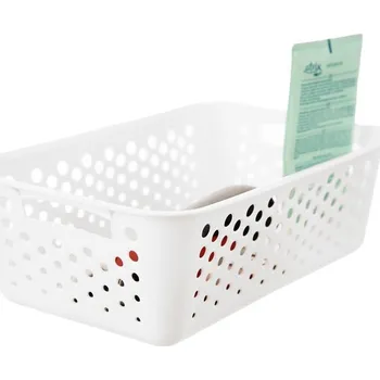 Úložný box Orion M - Košík na organizaci drobností, série ARTUR, 25x16 - bílý