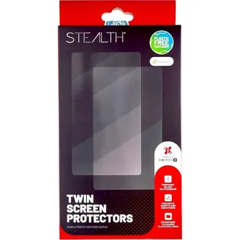 Herní konzole STEALTH – SADA 2 KUSŮ OCHRANNÉHO SKLA + UTĚRKA PRO NINTENDO SWITCH 2