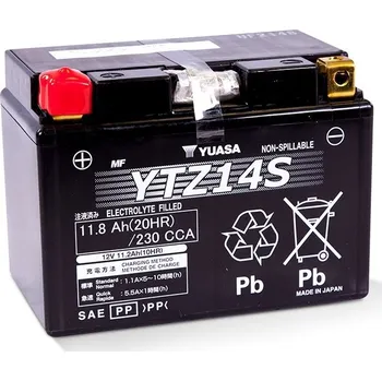 Motobaterie Motobaterie Yuasa YTZ14S, 12V, 11,8Ah 12Ah
