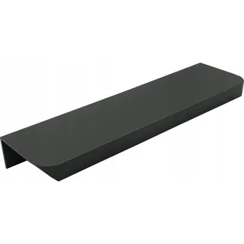 Nábytkové kování Nábytková úchytka hranová typ Zobal zaoblená C12 R9 černá L-116 mm