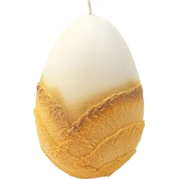 Svíčka SVÍČKA VE TVARU VEJCE LAWA 100x140 mm ECRU