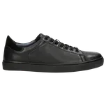 Černé Pánské Kožené Tenisky S Vložkami Z Velurové Usně Wojas 1017071 50