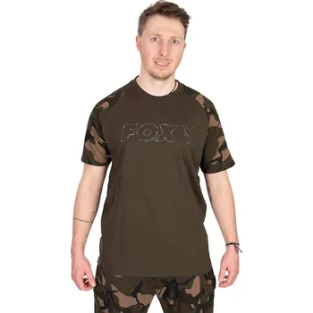 Fox International Tričko Khaki / Camo Outline T vel. XXXL