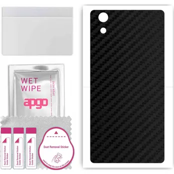 Pouzdro na mobilní telefon Fólie / Skin na ZÁDA pro Sony Xperia X - Carbon Vzhled