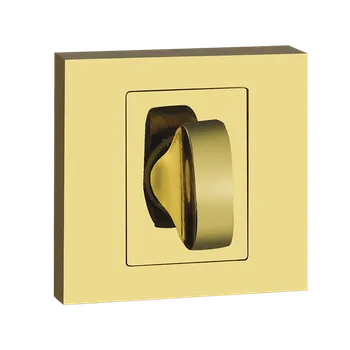 Dveřní kování Kuchinox ROZETA hranatá wc zlatá