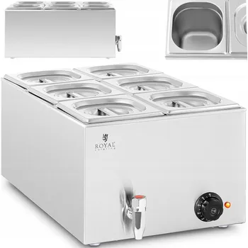Ohřívač a sterilizátor Ohřívací bufet Otraw, 6 x GN 1/6, 600 W