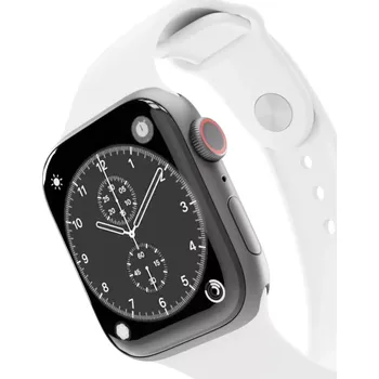 Opasek Picasee Pásek s gravírováním pro Apple Watch SE 44 mm (2024) - Bílá