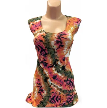 Tílko oranžové OLASA, Barva Oranžová, Velikost XL 44, Materiál 96% Viskoza 4% Lycra