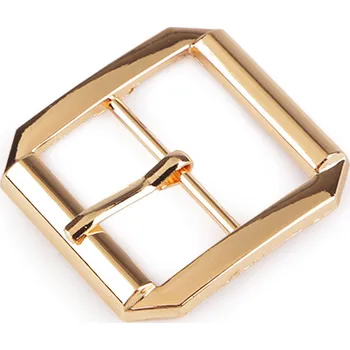 Kovová spona / opasková přezka, průvlek 30 mm, malé, 2 zlatá klasik