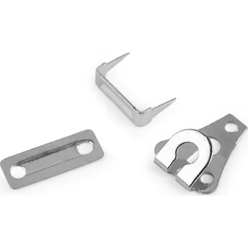 Rybářský háček Kalhotový háček / zapínání, trojdílný, Balení 5 ks, Varianta nikl