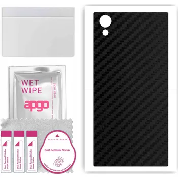 Pouzdro na mobilní telefon Fólie / Kryt na ZÁDA pro Sony Xperia XA1 Plus - Carbon Vzhled