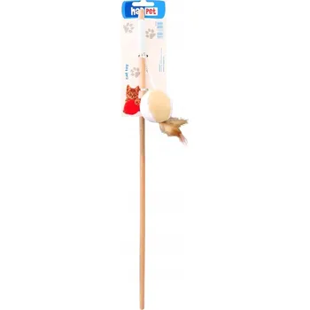 Hračka pro kočku Hračka pro kočky Happet béžový rybářský prut