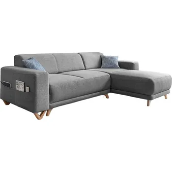 Pohovka Šedá rozkládací/s úložným prostorem rohová pohovka Classy Sophie – Miuform ID_1785512