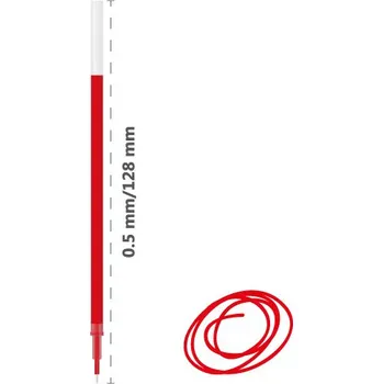 Náplň do psacích potřeb Náplň gelová DONG-A JellZone 0.5mm / červená 13 red