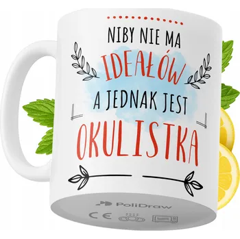 Hrnek Polidraw Hrnek Polidraw pro oční lékařku keramika 330 ml