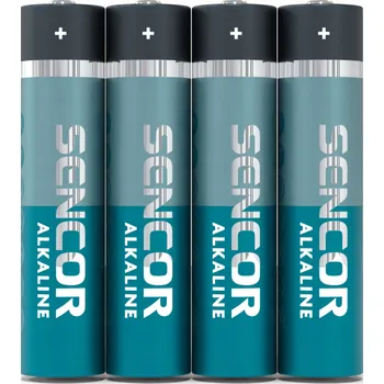 Článková baterie Alkalická baterie Sencor AAA (R3) 4 ks